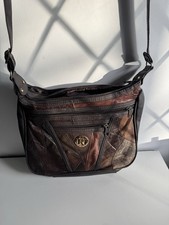 Roma Italy Vintage Brown Leather Satchel Bag Shoulder Bag