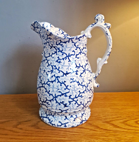 Blue white transferware - blue,