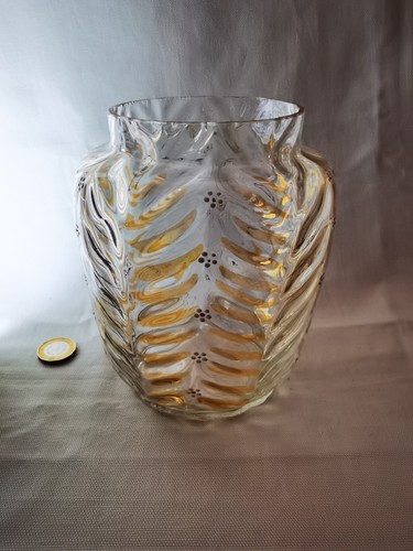 Antique victorian glass vase - victorian,