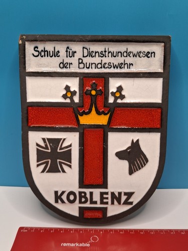 Ceramic wall plaque crest - wall,