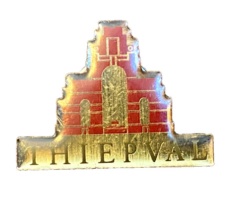 Vintage enamelled thiepval wwi - enamelled,