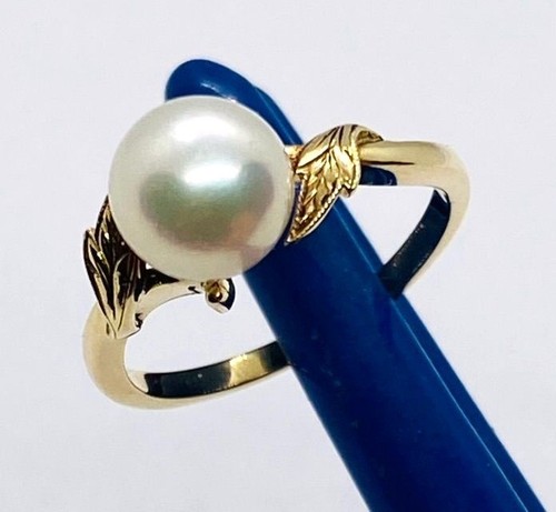 Mikimoto 14k yellow - gold, ring