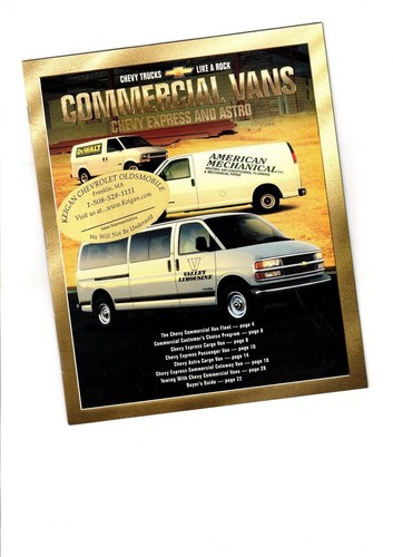 2001 chevy commercial vans - 2001,