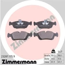 Brake pads 23287.175.9 ZIMMERMANN for BMW 3 3 Coupe 3 Convertible 3 Compact