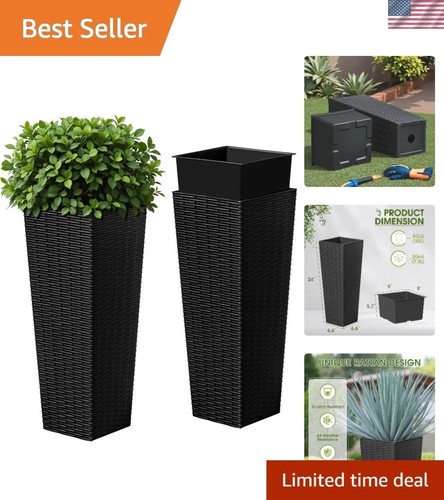Resin tall planters - resin,