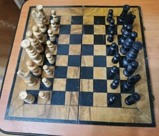 Vintage Wooden Chess Set  in