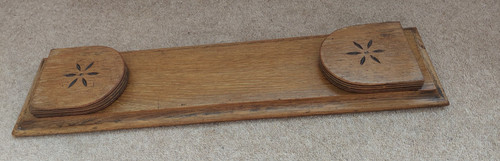 Vintage oak folding book - vintage,