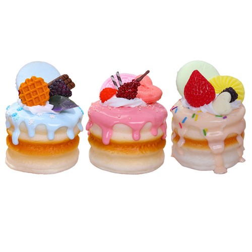 Pcs artificial cakes models - 3,
