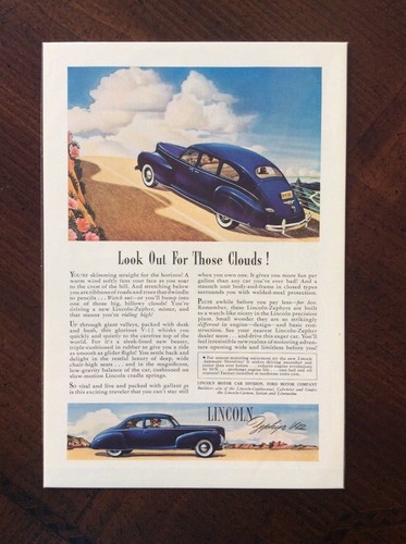 1941 vintage original color - , ad