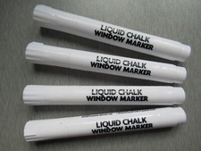 White Bowls Chalk Pens - Easy