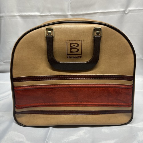 Vtg brunswick brown leather - brunswick,