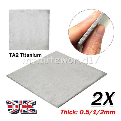 2pcs ta2 titanium - titanium, plate