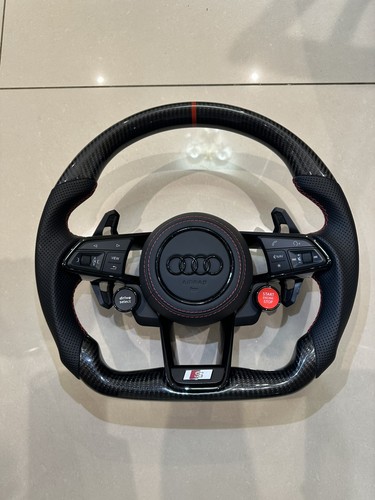 Custom carbon leather steering - leather,