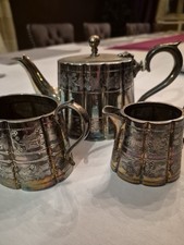 Antique Silver Plated Tea Set