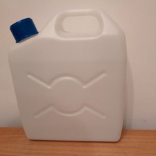 White Plastics Royal Jerry Can with Screw Cap - 25 Litres, Brand New