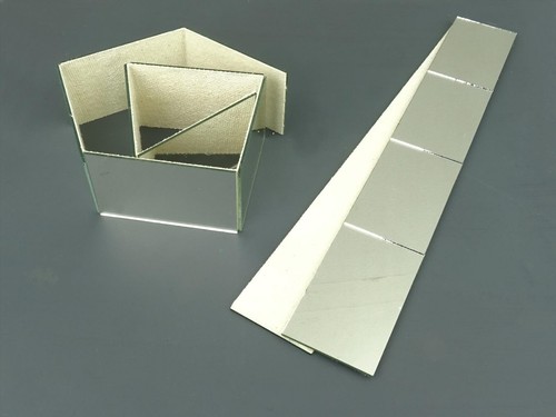 Meter mirror tiles on - of,