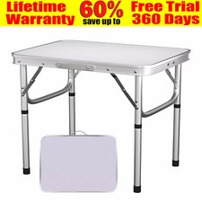 Folding Table Portable Fold Up Tables Camping Garden Party Trestle Dinner Table