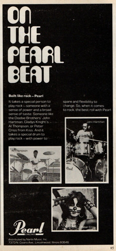 Vtg 70s pearl drums - vtg, magazine