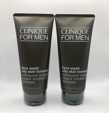 Clinique For Men Oily Skin Formula Face Wash 400ml (200ml x2) RRP £48 New,Sealed