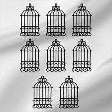 Bespoke Bird Cage Die Cut Card
