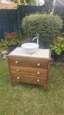 Vintage Vanity Unit Marble Composite Top 