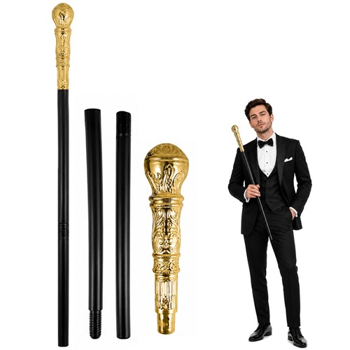 1970s gold pimp cane - 1970s,