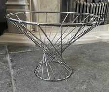 Harry Bertoia Style Twisted Wired Fruit Basket Bowl 