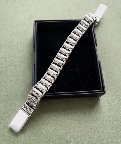 Silver plated byzantine chain - silver,