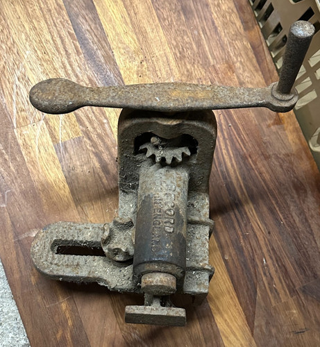 Antique record clamp tool - antique,