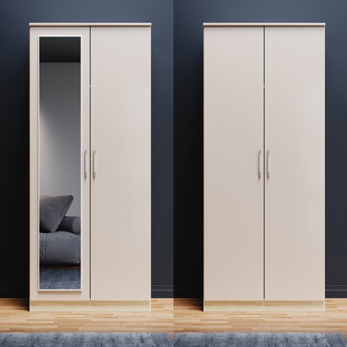 Door wardrobe high gloss - 2,