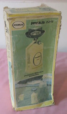 VINTAGE PRIMUS SWEDEN 2241 YELLOW PORTABLE GAS STOVE , BOX & INSTRUCTIONS