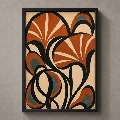 Retro abstract wall - retro,
