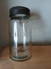 Vintage Kilner Jar With Glass Lid In Good Conditio