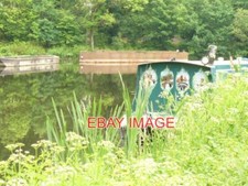 PHOTO  TURNING BASIN BY HERMITAGE BRIDGE BARGES MOORED AT THIS WIDER SECTION OF