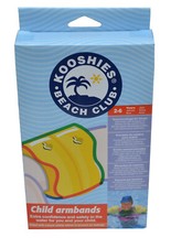 Kooshies, Beach Club Swimming Child Armbands.2 - 6 Years, Unique Safety Valves