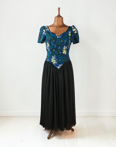 Vintage 80s maxi dress - vintage, long