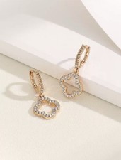 Clover Drop Dangle Earrings In