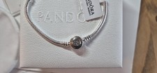 Pandora Silver Moments Sparkle Clasp Bracelet 20cm – Gift Boxed, Excellent