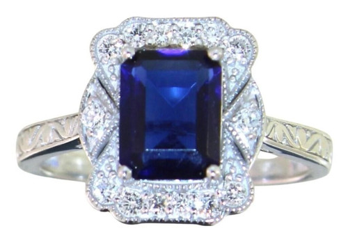 Antique style ct sapphire - 1.67,