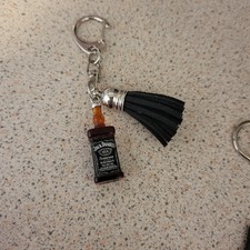 Ladies Womens Jack Daniels Bottle Keyring Novelty Gift 