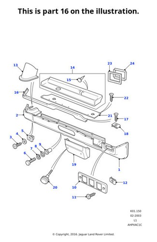 Land rover genuine finisher - land,