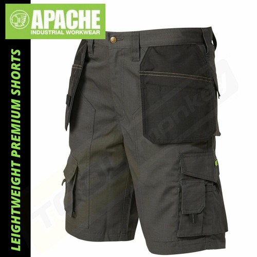 Apache work shorts mens grey - shorts,