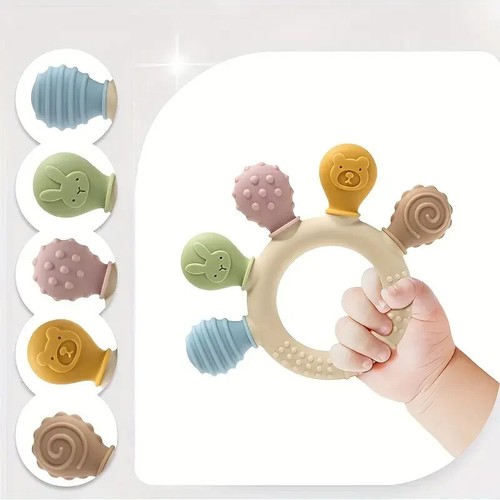 Cute silicone baby - cute, teething
