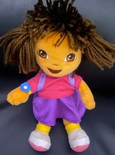 Dora The explorer RETIRED 2006 TY Beanie Baby Doll With Back Pack VGC 