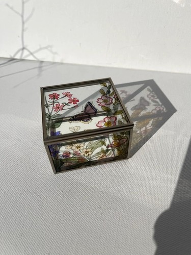 Vintage handpainted stained