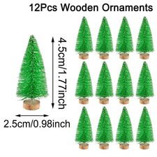 12x MINIATURE CHRISTMAS TREE