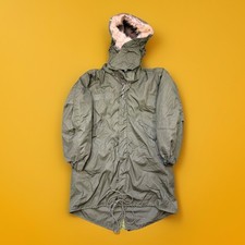 Genuine Issue 1977 dated Fur trimmed Hood fishtail parka - Size Small