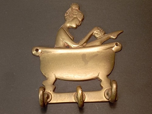 Vintage brass toilet - brass,