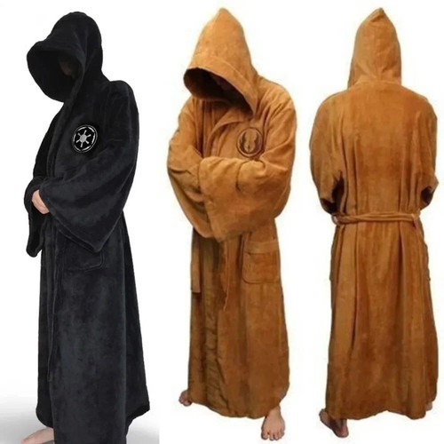 Men hooded flannel dressing - hooded,