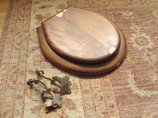Antique Walnut Toilet Seat -
